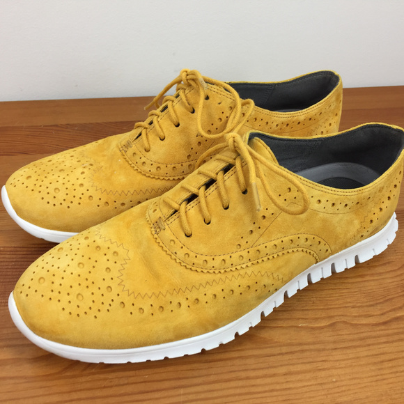 Cole Haan Shoes - Cole Haan 7 Zero Grand Mustard yellow Wingtip